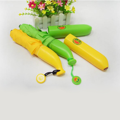 Parapluie pour enfants avec logo personnalisé Voyage cadeau d'occasion Parapluie de fruits de banane