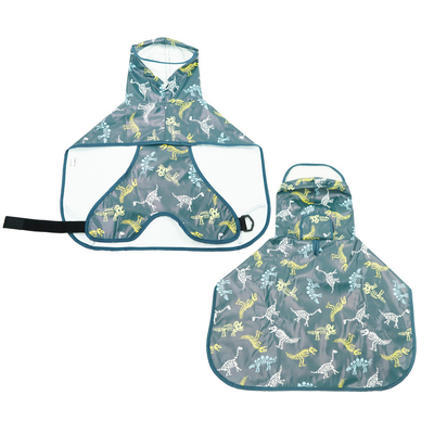 Poncho style imperméable à l'eau et réfléchissante manteau de pluie pour chien avec ouverture de harnais et poche de sac de caca