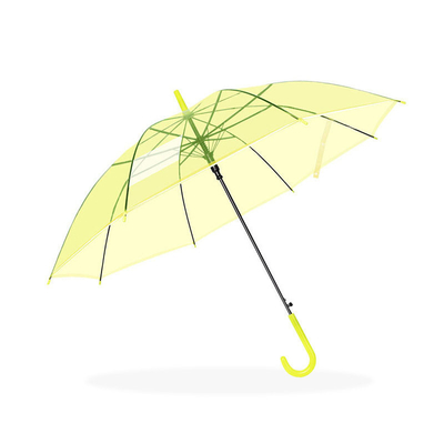 Un parapluie transparent simple et élégant pour les étudiantes