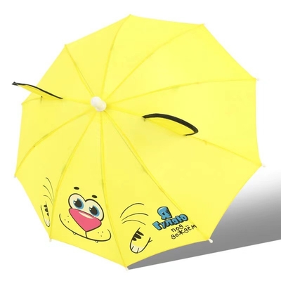 Automatique ouverte manuelle fermé parapluie pour enfants avec poignée de crochet droit et tissu léger