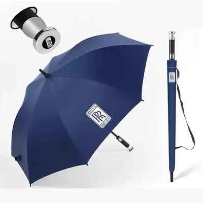 Logo personnalisé imprimé Parapluie de golf en sublimation avec fonction tout en un et côtes en fibre de verre