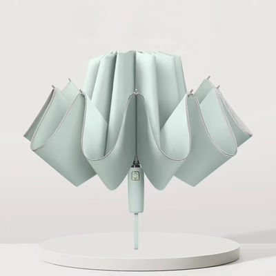 L'arbre métallique 10K à l'envers résistant au vent sombrinha parapluie cadeau d'entreprise ensemble logo personnalisé