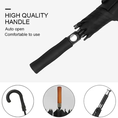 Une capsule pliante personnalisée résistante au vent, parapluie de luxe avec imprimante de logo pour 27 pouces 8k.