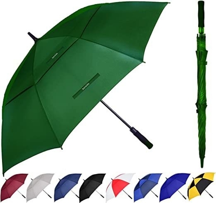 Contrôle semi-automatique tout en une fonction Logo personnalisé Parapluie de golf avec grande canopée