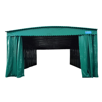 Cadre en acier galvanisé poussant et tirant Garage pliant Carport pour lavage de voiture imperméable