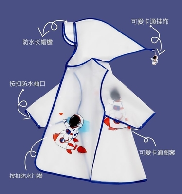 Vêtements imperméables en EVA translucides pour garçons et filles