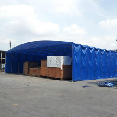 Cadre en acier galvanisé poussant et tirant Garage pliant Carport pour lavage de voiture imperméable