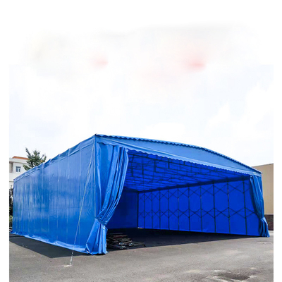 Cadre en acier galvanisé poussant et tirant Garage pliant Carport pour lavage de voiture imperméable