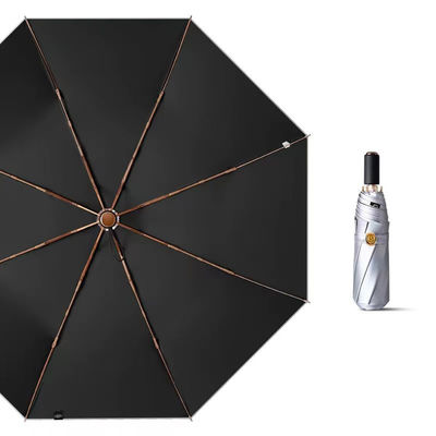 3 parapluie en titane d'argent pliable pour cadeaux d'entreprise Protection UV Portable Durable