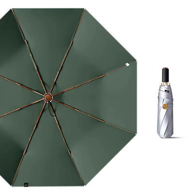 3 parapluie en titane d'argent pliable pour cadeaux d'entreprise Protection UV Portable Durable