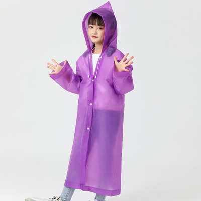 Vêtement de pluie poncho non jetable pour enfants en EVA épaissie avec impression personnalisée