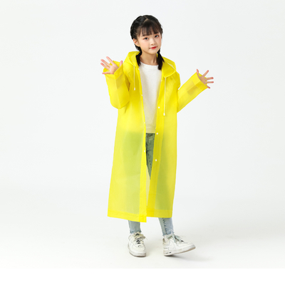 Vêtement de pluie poncho non jetable pour enfants en EVA épaissie avec impression personnalisée