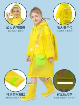 Manteau de pluie pour enfants en tissu 100% EVA idéal pour les voyages et les activités de plein air