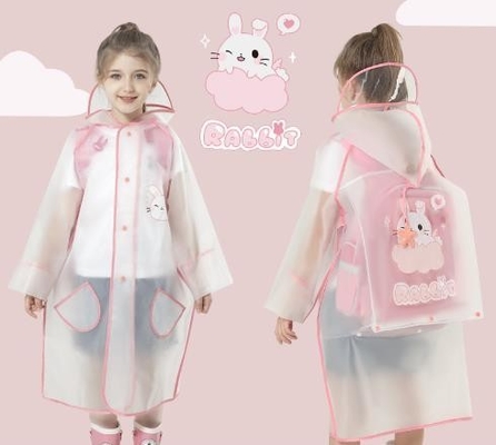 Manteau de pluie pour enfants en tissu 100% EVA idéal pour les voyages et les activités de plein air