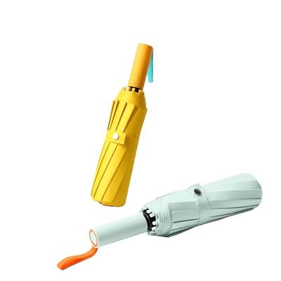 Protection UV 72 côtes 3 parapluie pliable avec des couleurs contrastées et un logo personnalisé