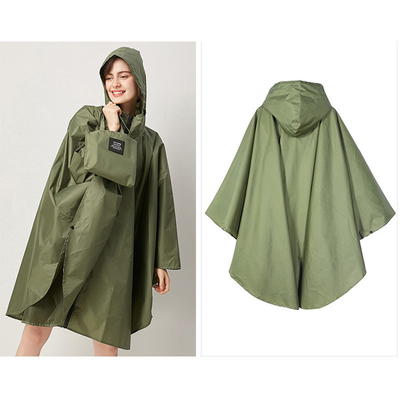 Vêtement de pluie pour adultes respirant poncho taille conventionnelle adapté aux hommes et aux femmes