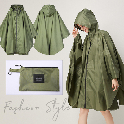 Vêtement de pluie pour adultes respirant poncho taille conventionnelle adapté aux hommes et aux femmes