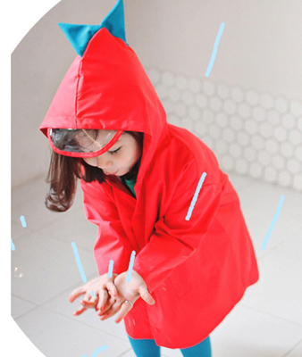 Long manteau de pluie transparent pour les petits dinosaures enfants de la maternelle et de la classe 1 à 3