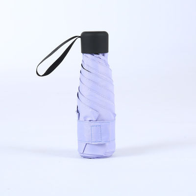 Cadeaux d'affaires Populaire Téléscopique Parapluie noire avec arbre en acier 5 fois Mini Poche UV