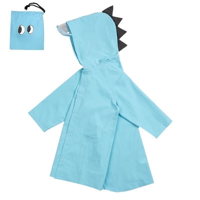 Long manteau de pluie transparent pour les petits dinosaures enfants de la maternelle et de la classe 1 à 3