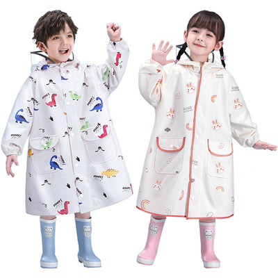 Vêtement de pluie pour enfants imperméable à l'eau et au vent pour les besoins quotidiens en polyester taffeta