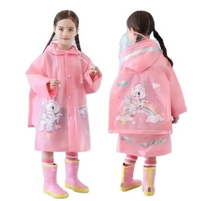 Polyester prêt pour le voyage, poncho pour enfants pour une protection légère et respirante