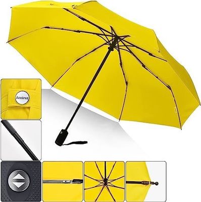 Mode 3 pliable 12K ouvert automatique personnalisé Logo imperméable à l'eau parapluie pour la pluie
