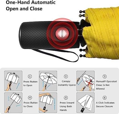 Mode 3 pliable 12K ouvert automatique personnalisé Logo imperméable à l'eau parapluie pour la pluie