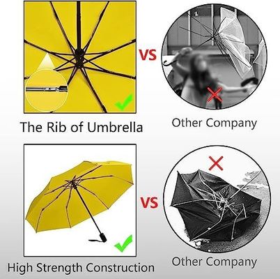 Mode 3 pliable 12K ouvert automatique personnalisé Logo imperméable à l'eau parapluie pour la pluie