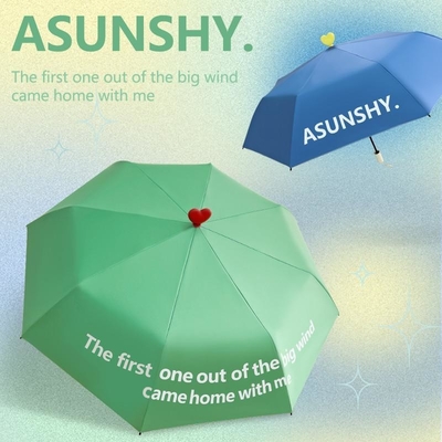 Parapluie d'amour incroyable Parapluie de polyester à 3 plies Parfaite pour les enfants et les femmes Logo personnalisé