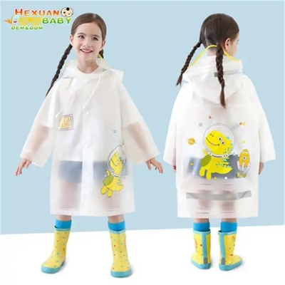 Protégez vos petits de la pluie Ponchos pluvieux réutilisables avec capuchon et manches