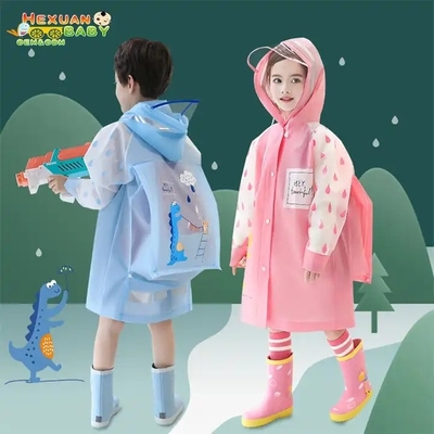 Protégez vos petits de la pluie Ponchos pluvieux réutilisables avec capuchon et manches