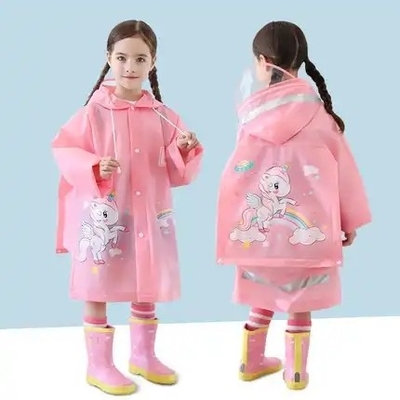 Protégez vos petits de la pluie Ponchos pluvieux réutilisables avec capuchon et manches
