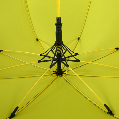 Parapluie de golf double en fibre droite de 30 pouces avec commande semi-automatique et poignée couleur