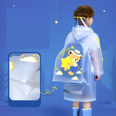 Vêtement de pluie EVA non jetable pour bébé et élève Poncho pour enfants pour élèves