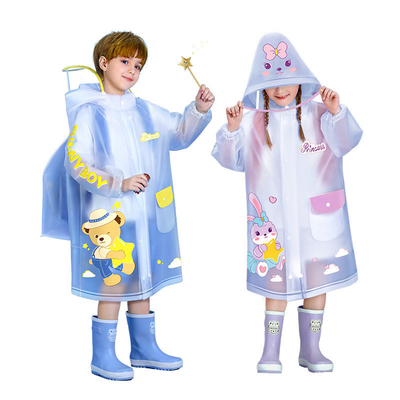 Vêtement de pluie EVA non jetable pour bébé et élève Poncho pour enfants pour élèves