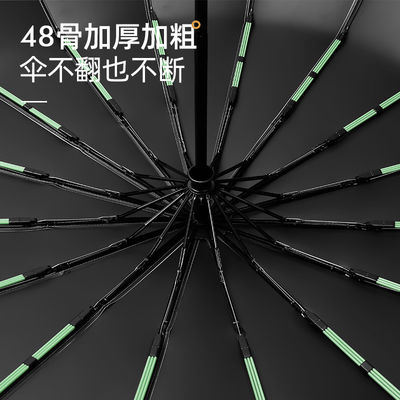 Parapluie automatique de protection UV avec conception triple pli et diamètre ouvert de 105 cm
