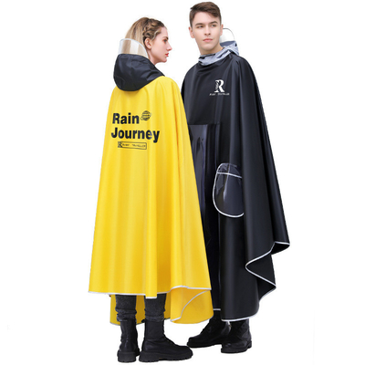 Poncho de pluie de taille conventionnelle pour voitures électriques à batterie 100% polyester en tissu Pongee