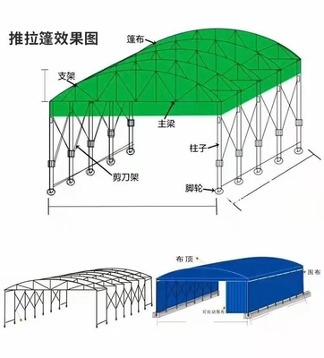 Impression personnalisée Événement extérieur Tente pliante facile Pour le garage du camion Tente imperméable au lavage de voiture