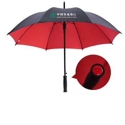 Parapluie publicitaire automatique cadeau avec poignée droite et matériau de panneau de poncho