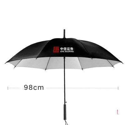 Parapluie publicitaire automatique cadeau avec poignée droite et matériau de panneau de poncho