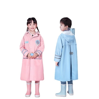 Équipement de pluie pour randonnée en plein air Polyester Cartoon pour enfants Un manteau de pluie avec logo personnalisé