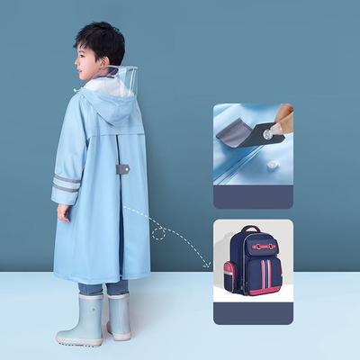 Équipement de pluie pour randonnée en plein air Polyester Cartoon pour enfants Un manteau de pluie avec logo personnalisé