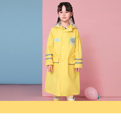 Équipement de pluie pour randonnée en plein air Polyester Cartoon pour enfants Un manteau de pluie avec logo personnalisé
