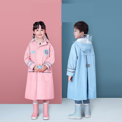 Équipement de pluie pour randonnée en plein air Polyester Cartoon pour enfants Un manteau de pluie avec logo personnalisé