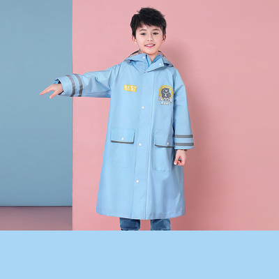 Équipement de pluie pour randonnée en plein air Polyester Cartoon pour enfants Un manteau de pluie avec logo personnalisé
