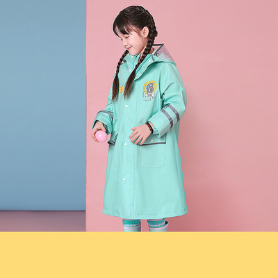 Équipement de pluie pour randonnée en plein air Polyester Cartoon pour enfants Un manteau de pluie avec logo personnalisé