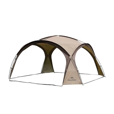 Tente de camping extérieure familiale de luxe imperméable à l'eau avec extra grande taille et cheminée à ceinture