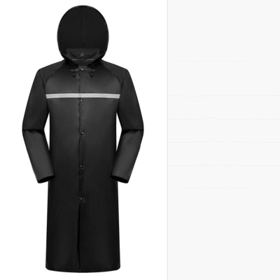 Hommes et femmes Protection du travail Tissu Oxford Long manteau de pluie réfléchissant avec logo personnalisé