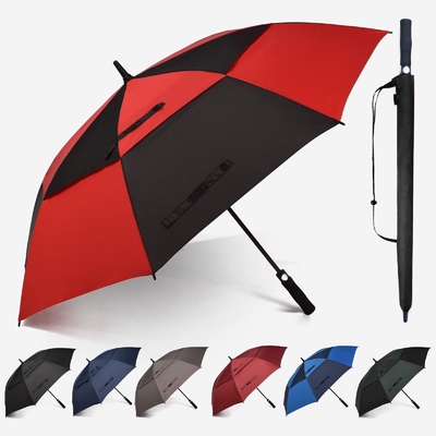 Logo personnalisé 8-Bone Automatique Double Couche Golf Homme parapluie pour les jours de tempête